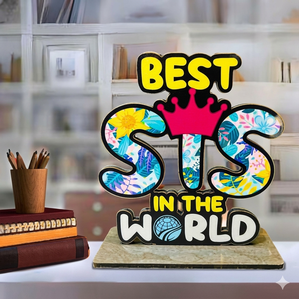 Premium Wooden Motivational Desk Decor 9
