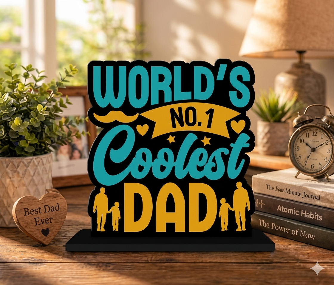 Premium Wooden Motivational Desk Decor 14