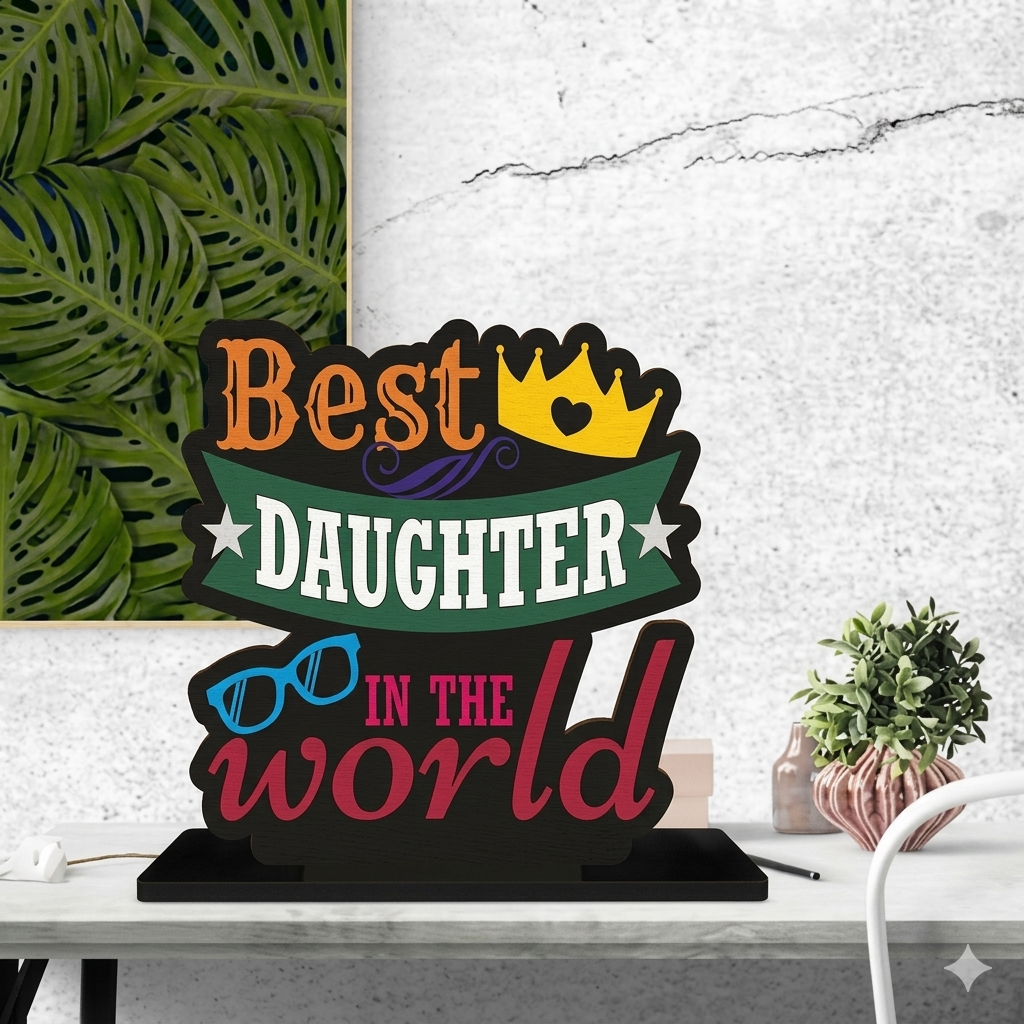 Premium Wooden Motivational Desk Decor 5