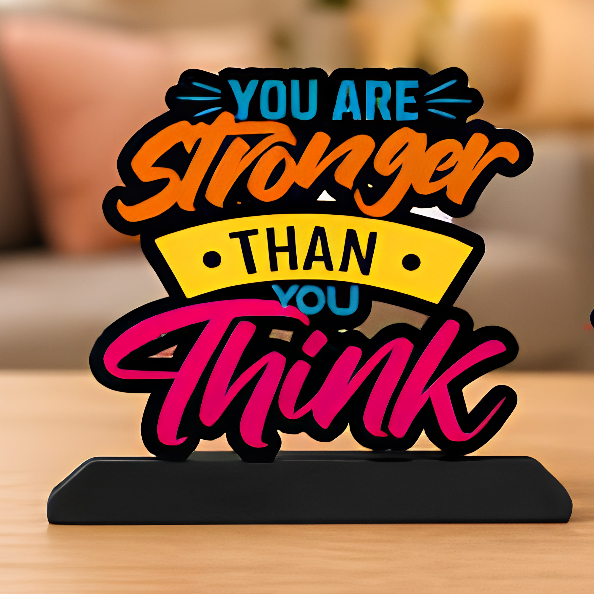 Premium MDF Personalised Quote Standee 7
